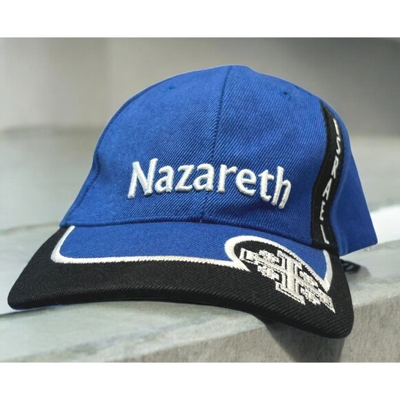 Nazareth Israel Strapback Hat Embroidered Baseball Cap Blue Travel Souvenir - Picture 1 of 7